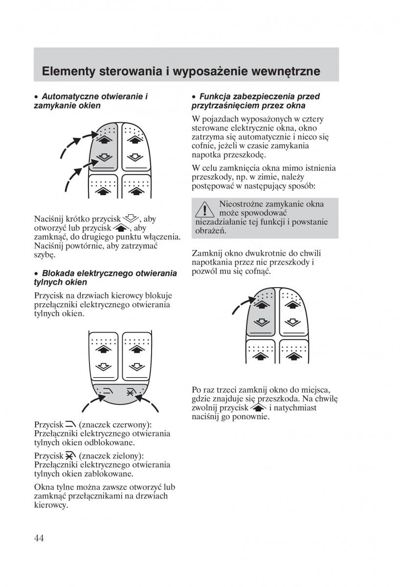 Ford Focus 1 I instrukcja obslugi / page 46