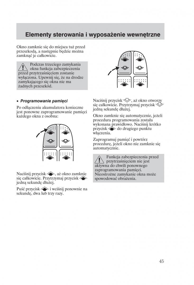 Ford Focus 1 I instrukcja obslugi / page 47