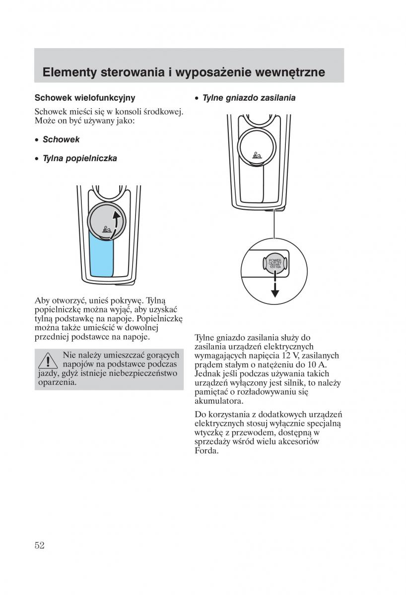 Ford Focus 1 I instrukcja obslugi / page 54