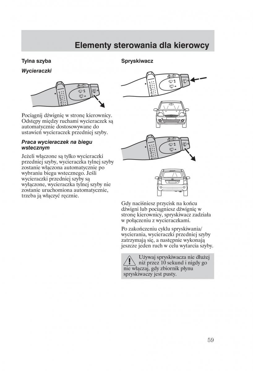 manual  Ford Fiesta VI instrukcja / page 61