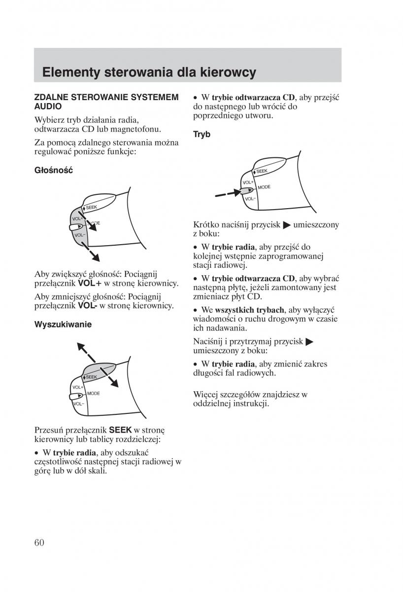 manual  Ford Fiesta VI instrukcja / page 62