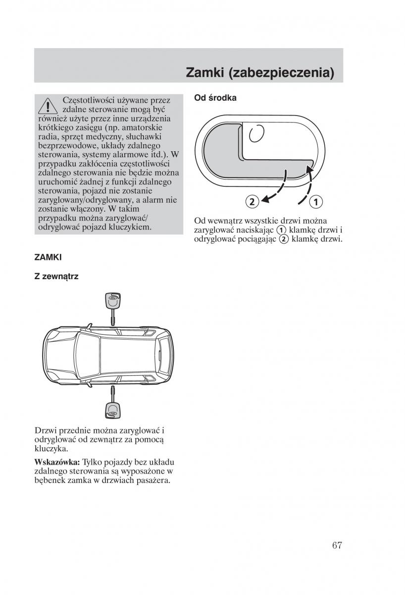 manual  Ford Fiesta VI instrukcja / page 69