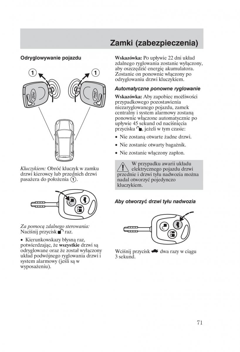 manual  Ford Fiesta VI instrukcja / page 73