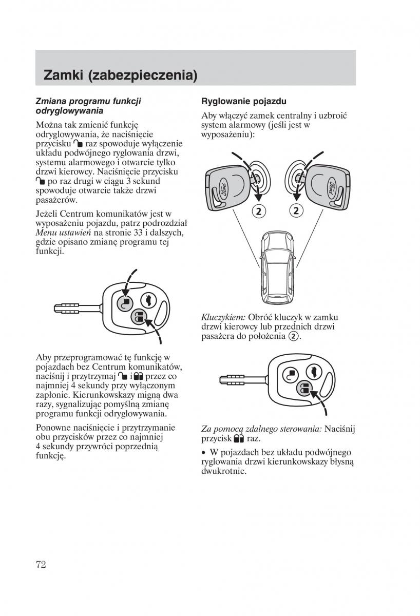 manual  Ford Fiesta VI instrukcja / page 74