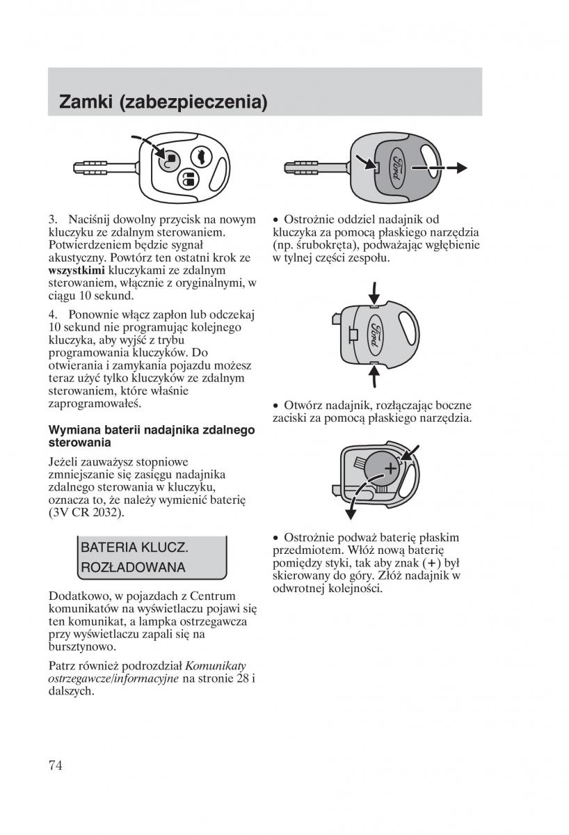 manual  Ford Fiesta VI instrukcja / page 76