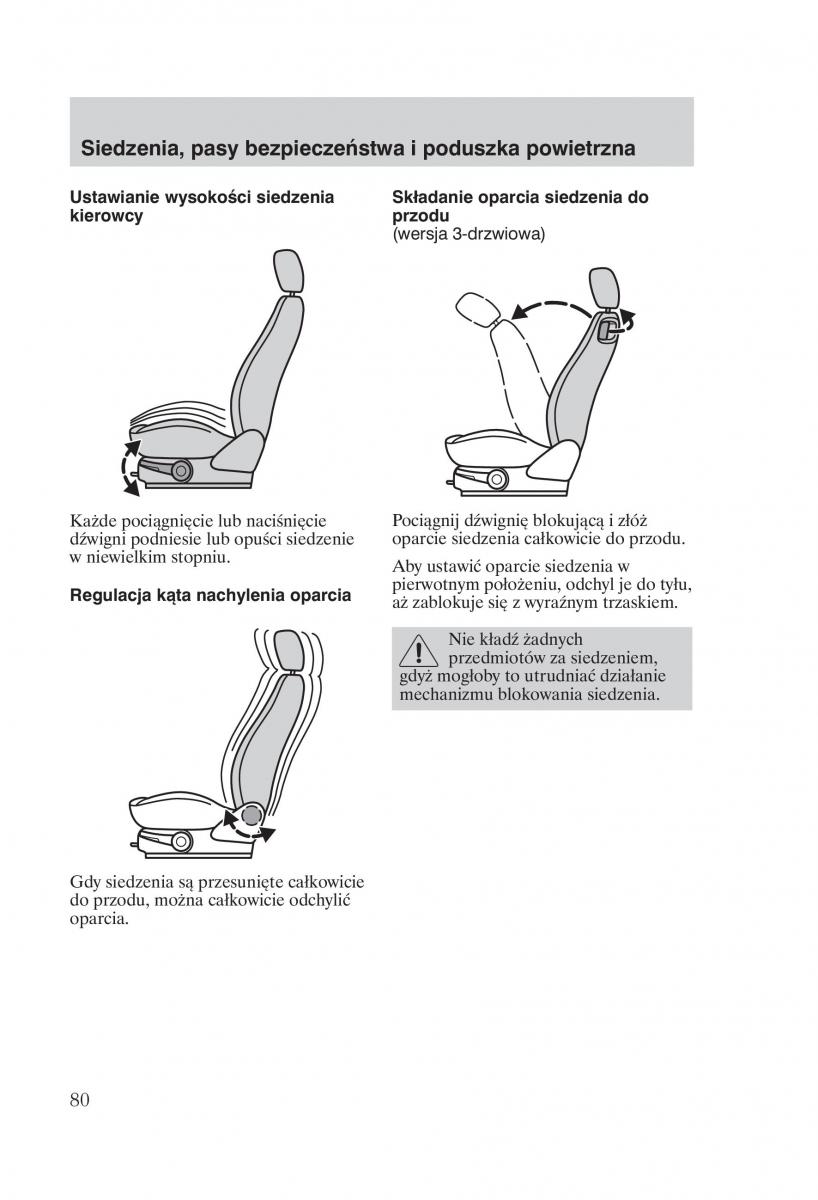 manual  Ford Fiesta VI instrukcja / page 82