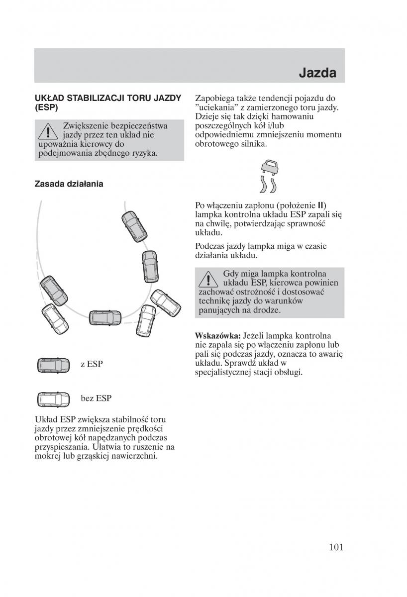 Ford Fiesta VI instrukcja obslugi / page 103