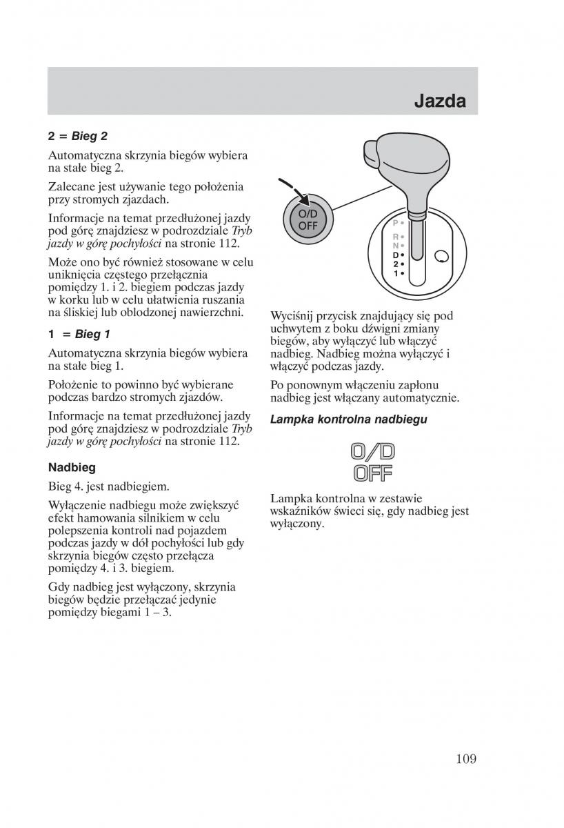 manual  Ford Fiesta VI instrukcja / page 111