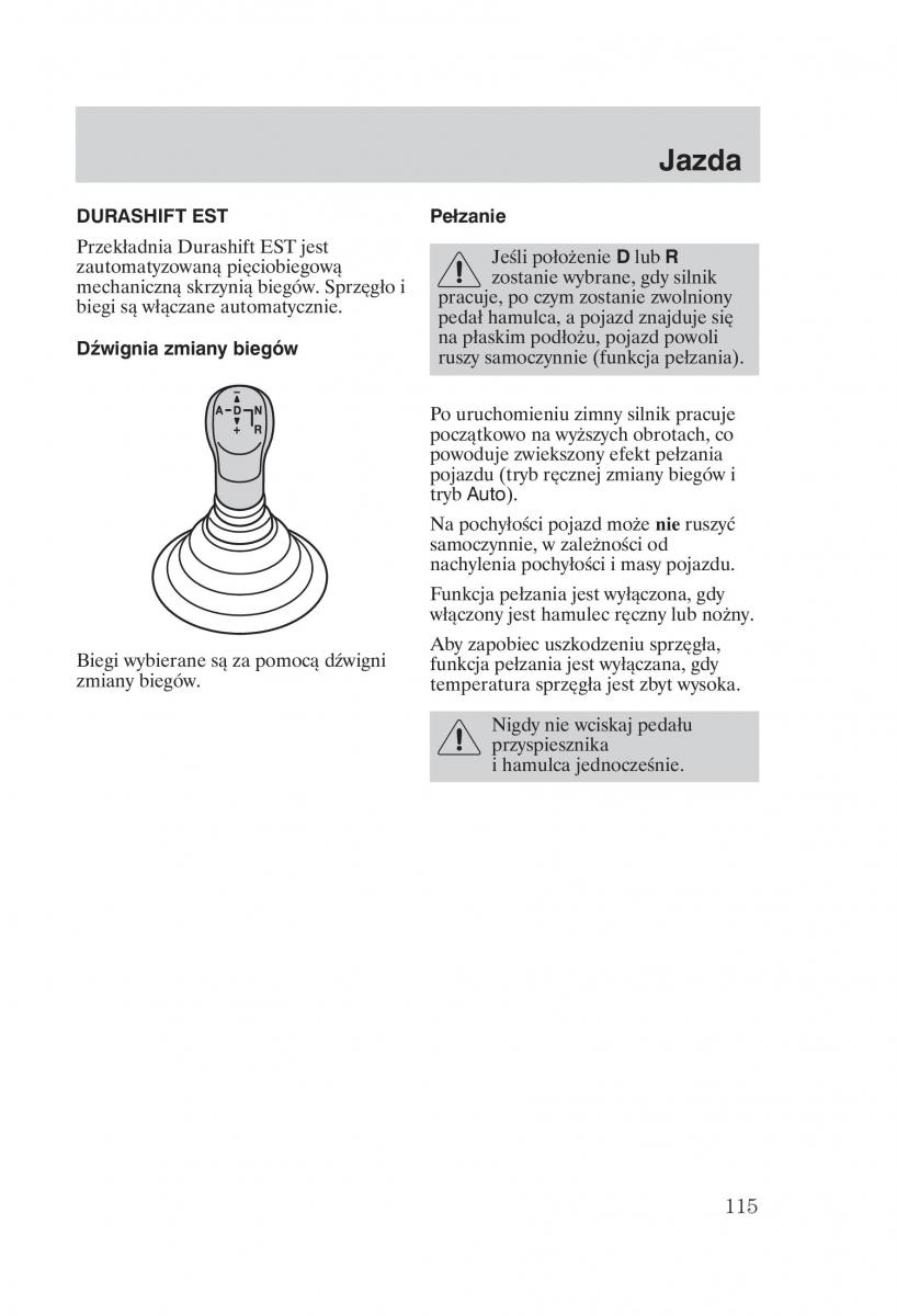 manual  Ford Fiesta VI instrukcja / page 117