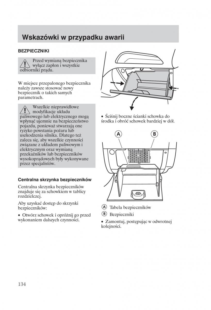 manual  Ford Fiesta VI instrukcja / page 136