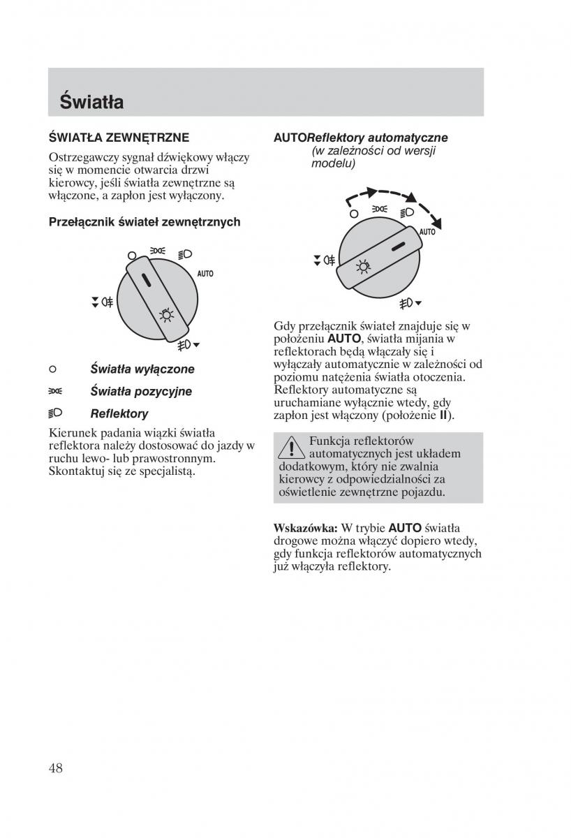 manual  Ford Fiesta VI instrukcja / page 50