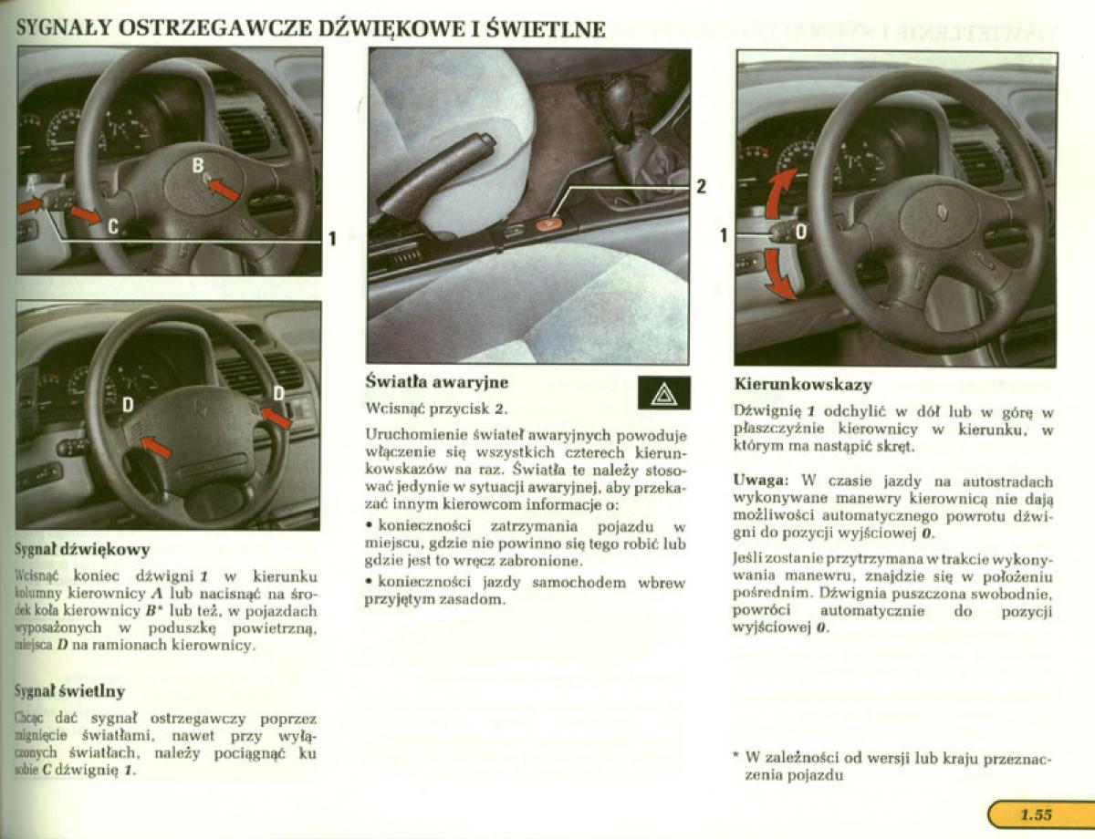 manual  Renault Laguna I 1 instrukcja / page 56