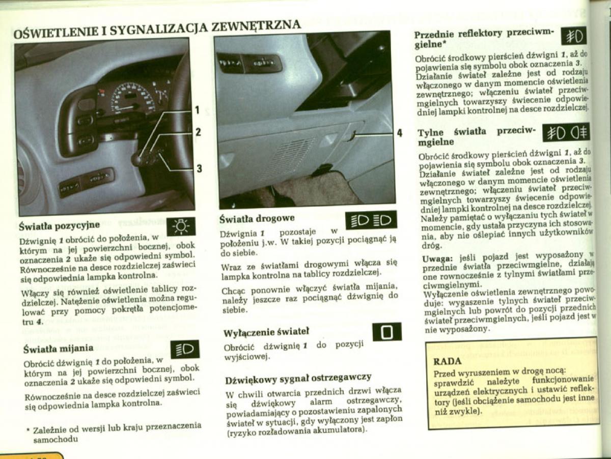 manual  Renault Laguna I 1 instrukcja / page 57