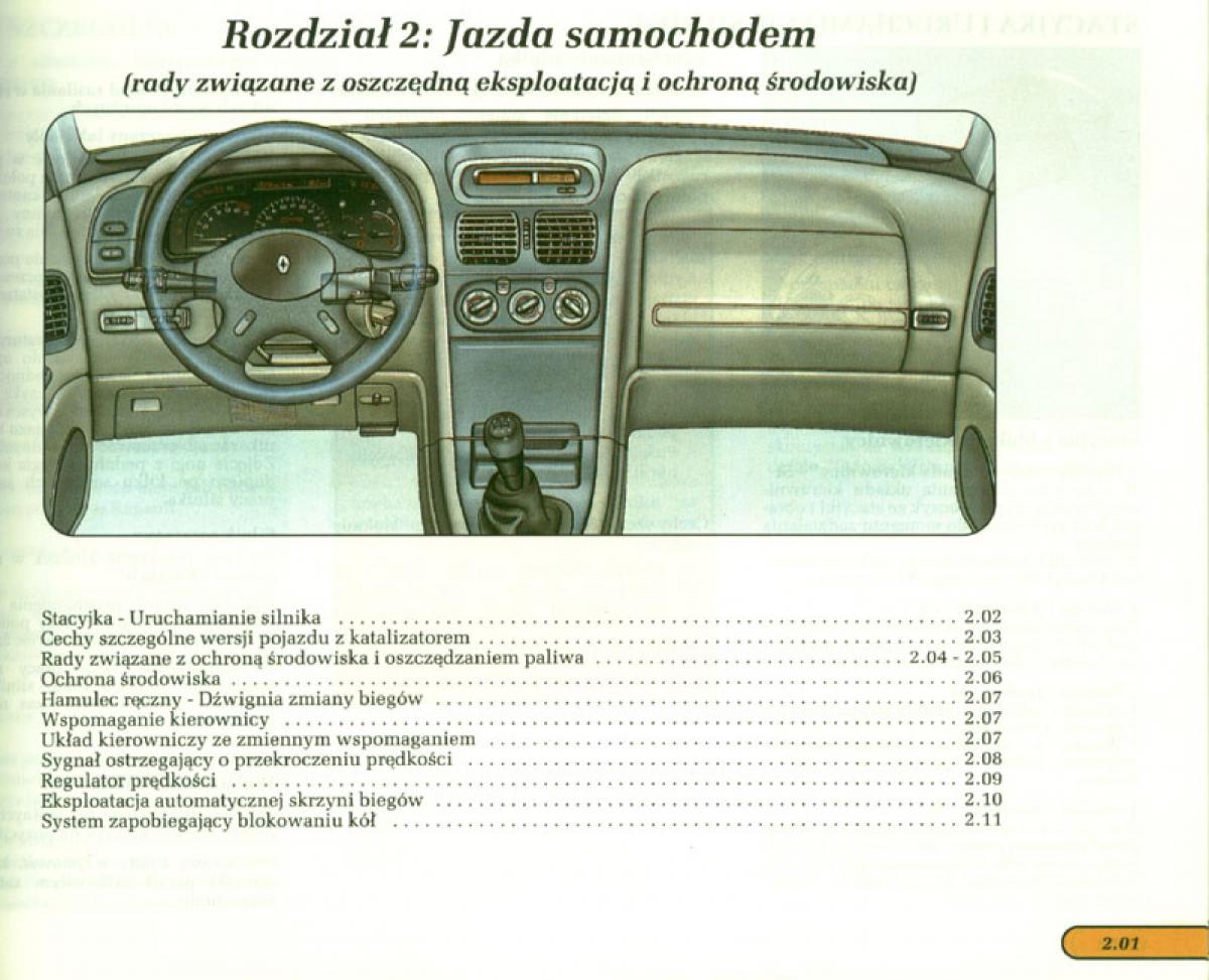 manual  Renault Laguna I 1 instrukcja / page 61