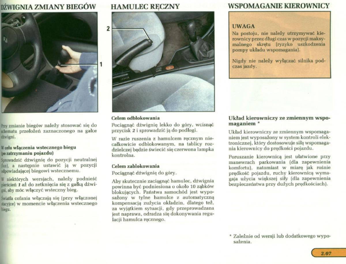 manual  Renault Laguna I 1 instrukcja / page 67