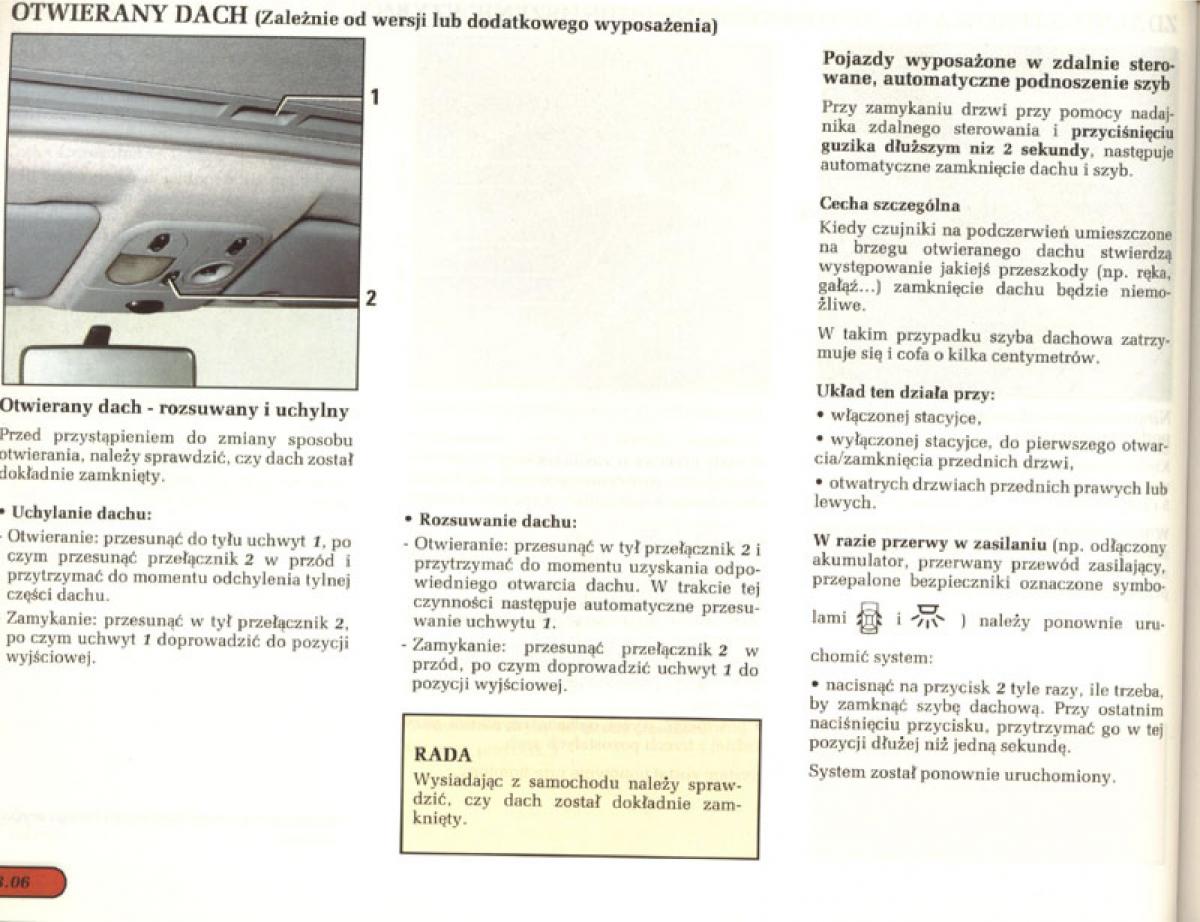 manual  Renault Laguna I 1 instrukcja / page 77