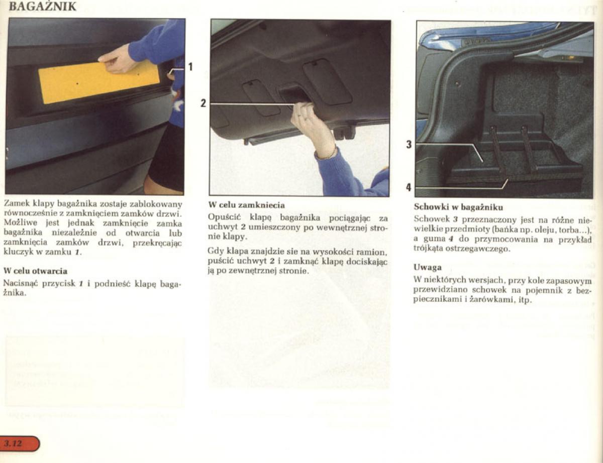 manual  Renault Laguna I 1 instrukcja / page 83