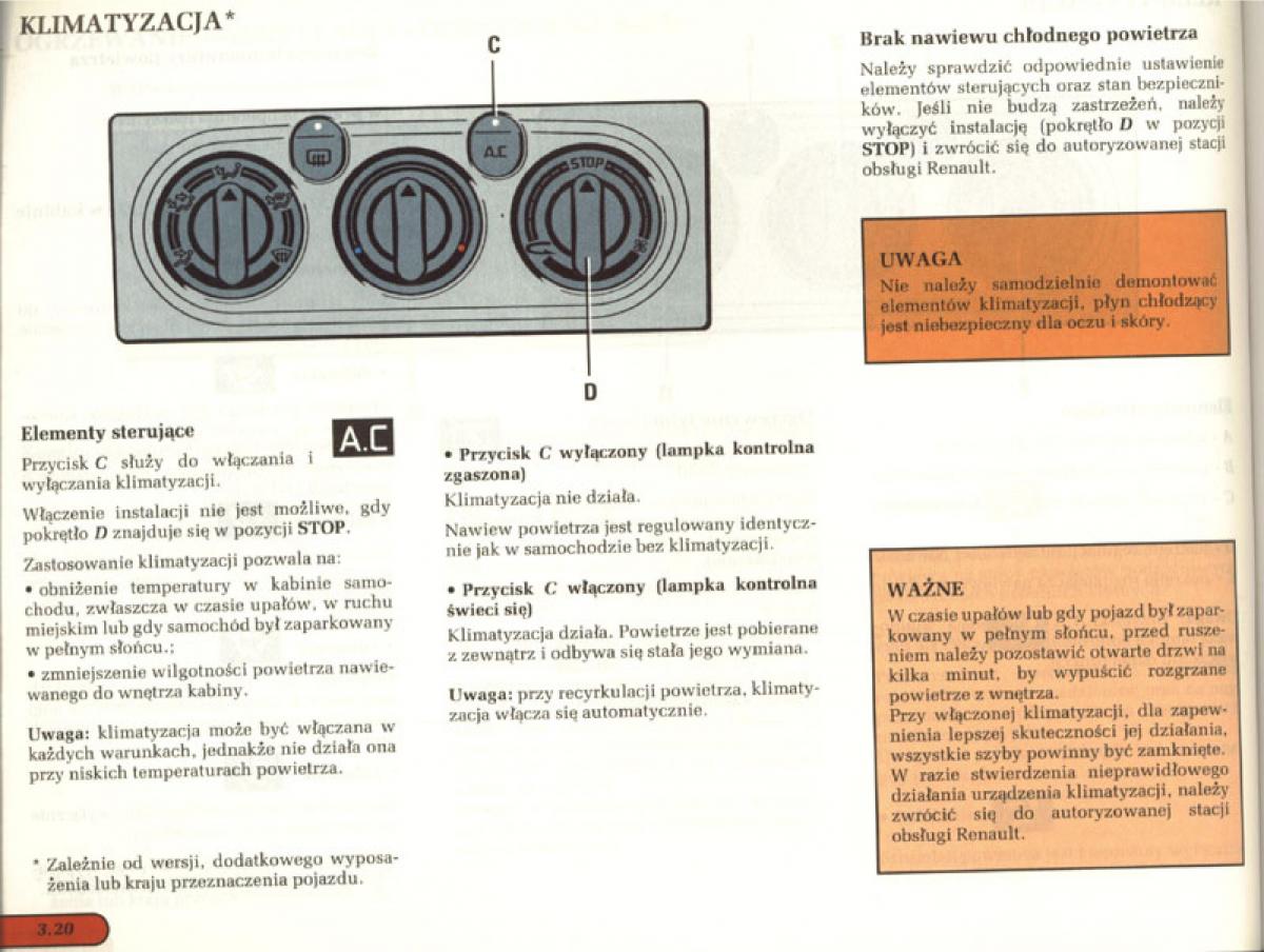 manual  Renault Laguna I 1 instrukcja / page 91