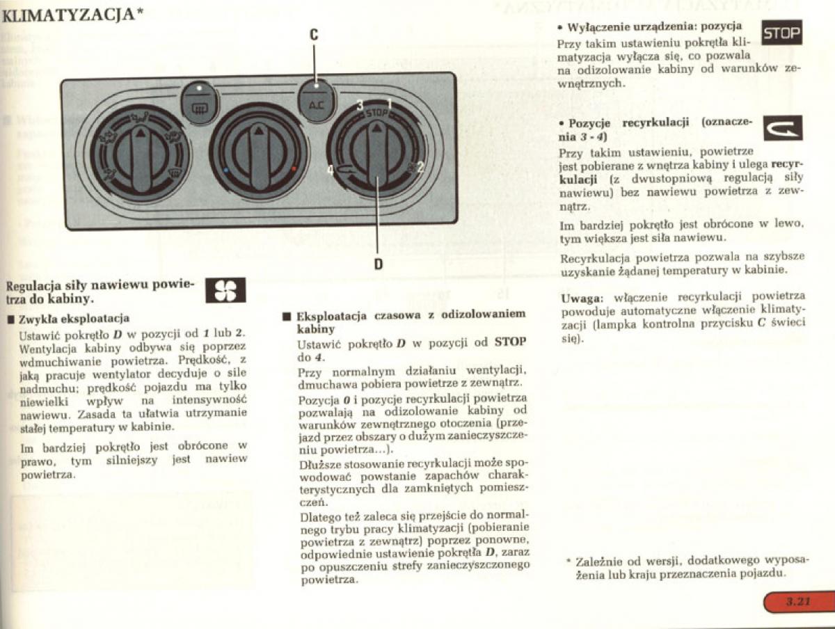 Renault Laguna I 1 instrukcja obslugi / page 92