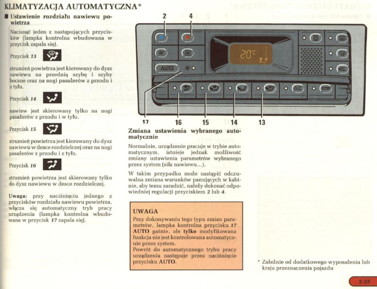 manual  Renault Laguna I 1 instrukcja / page 96