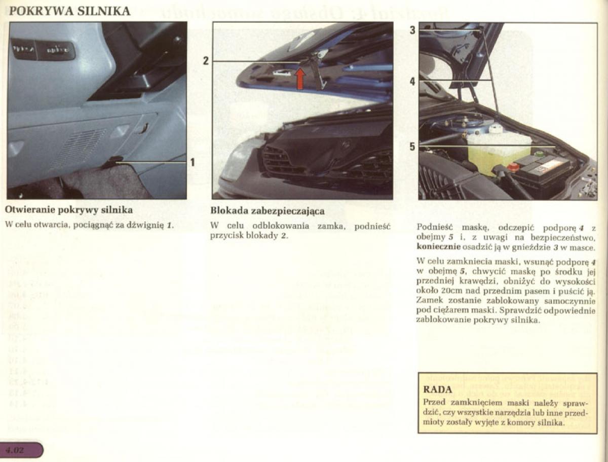 manual  Renault Laguna I 1 instrukcja / page 101