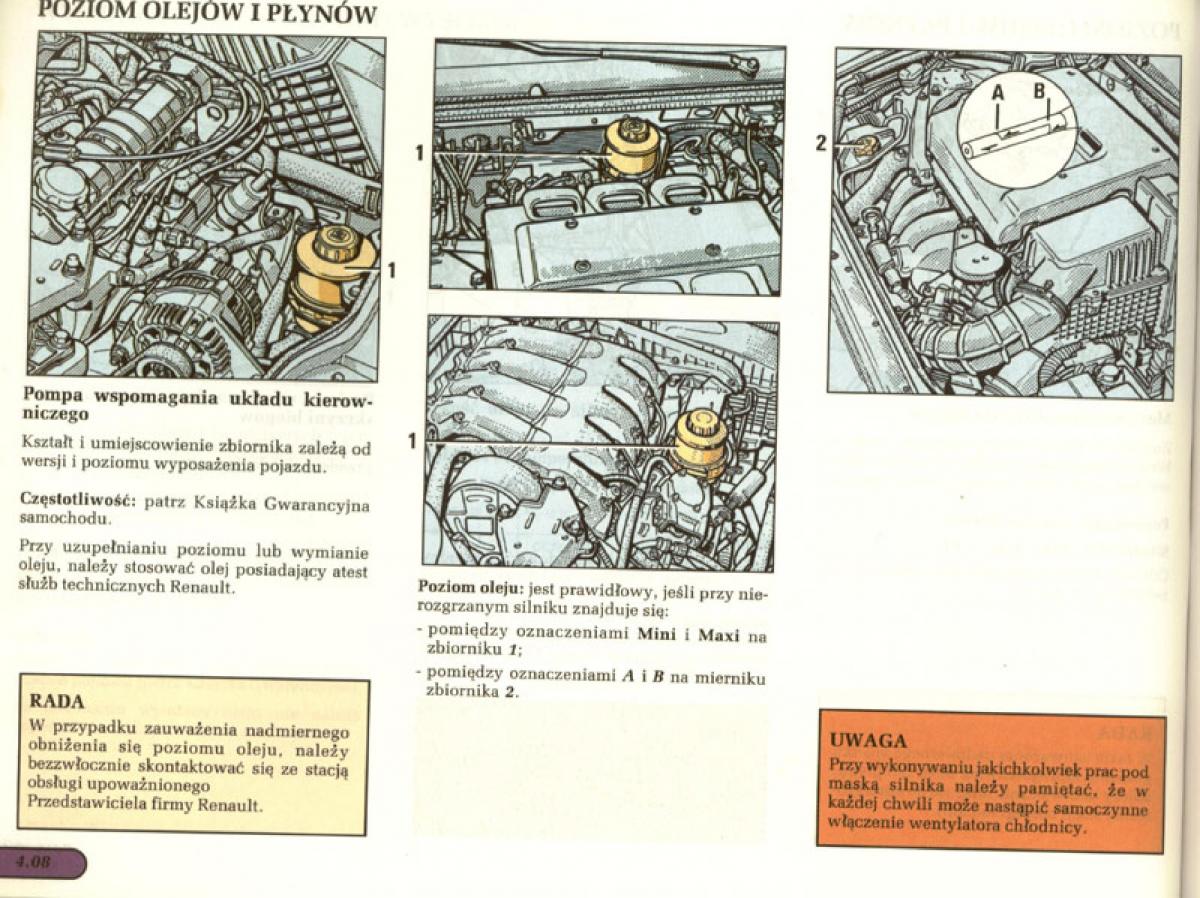 manual  Renault Laguna I 1 instrukcja / page 107