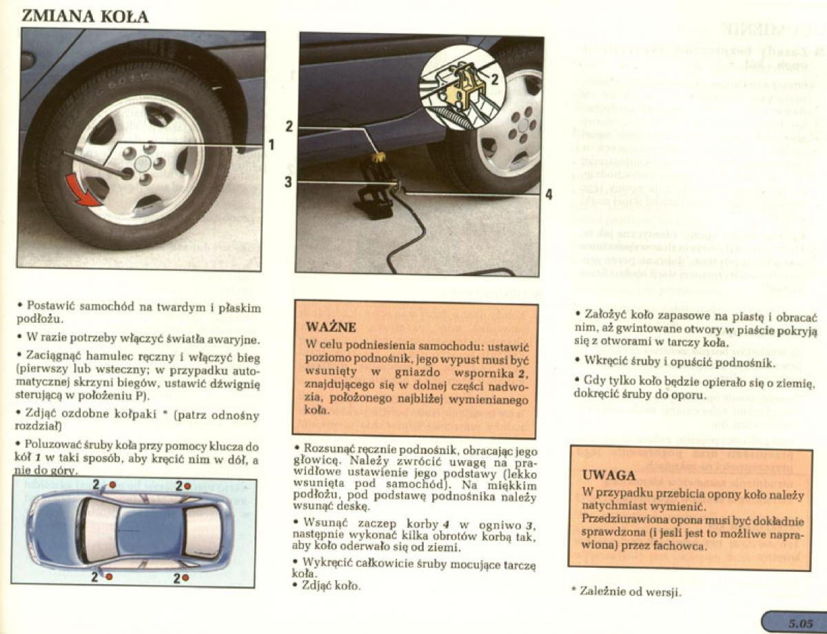 manual  Renault Laguna I 1 instrukcja / page 118