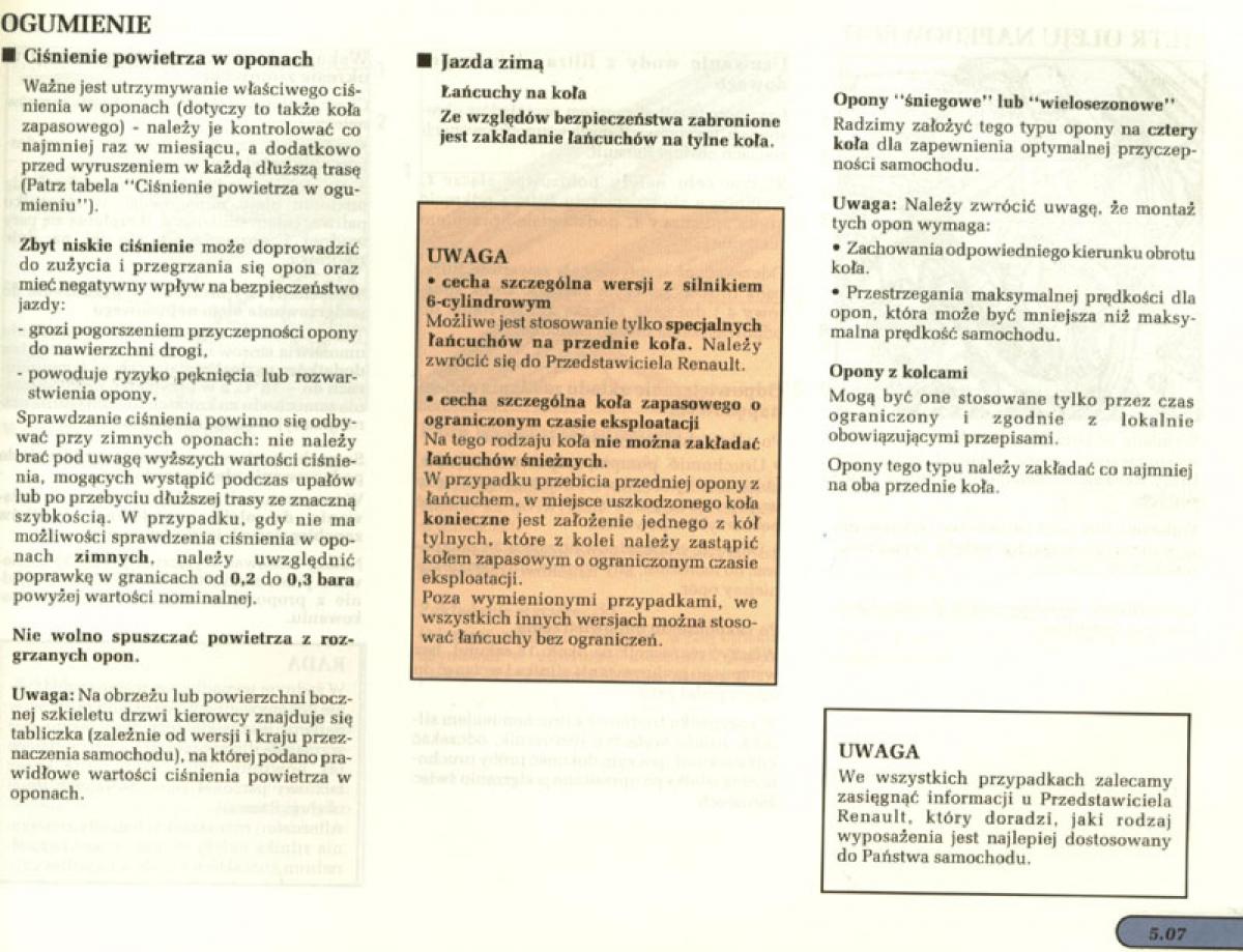 manual  Renault Laguna I 1 instrukcja / page 120