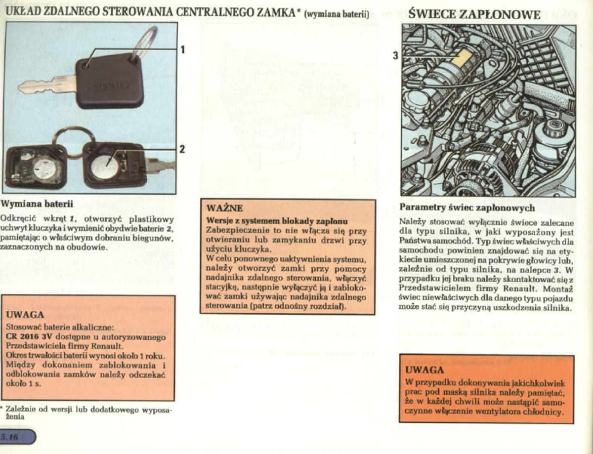 manual  Renault Laguna I 1 instrukcja / page 129