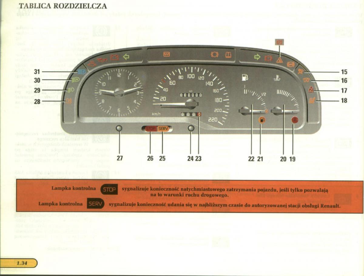 manual  Renault Laguna I 1 instrukcja / page 35