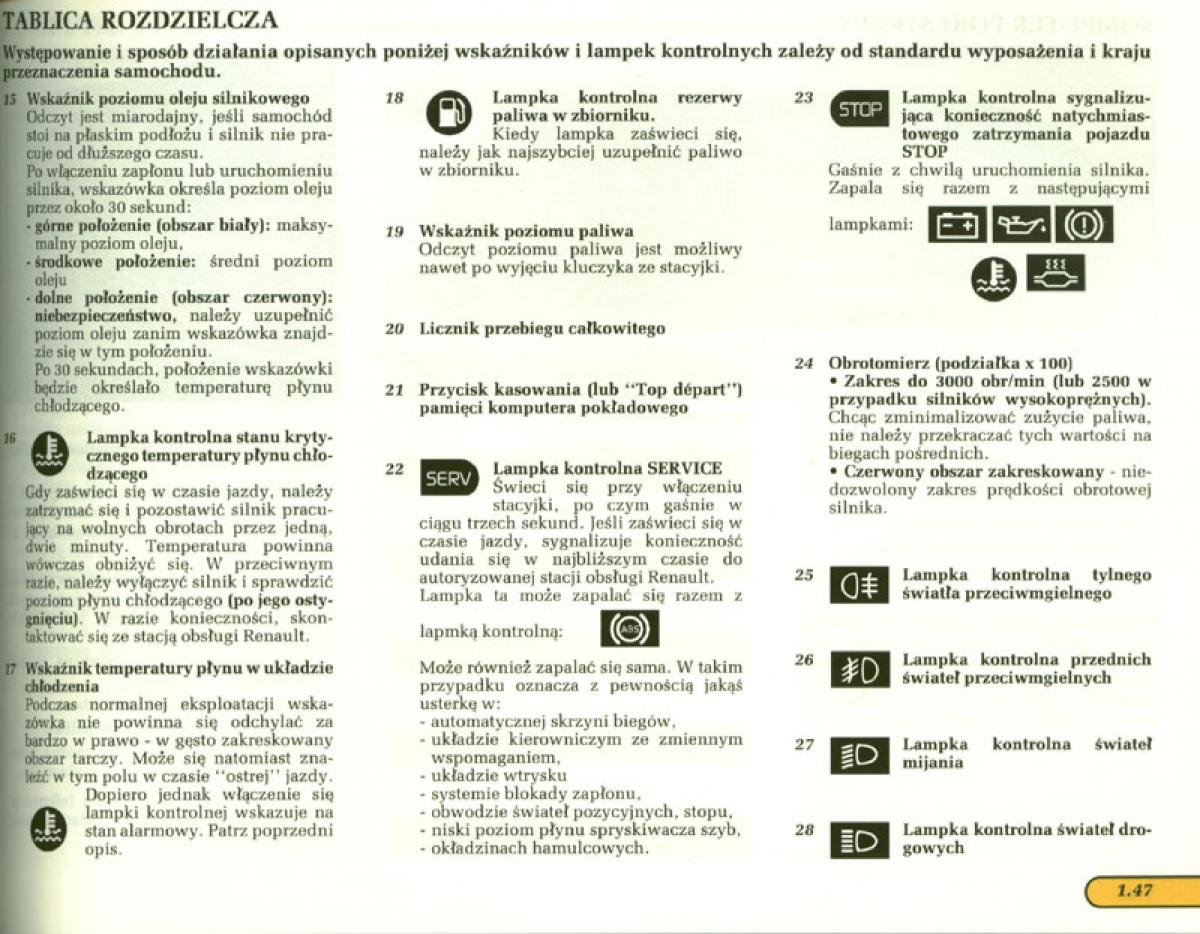 manual  Renault Laguna I 1 instrukcja / page 48