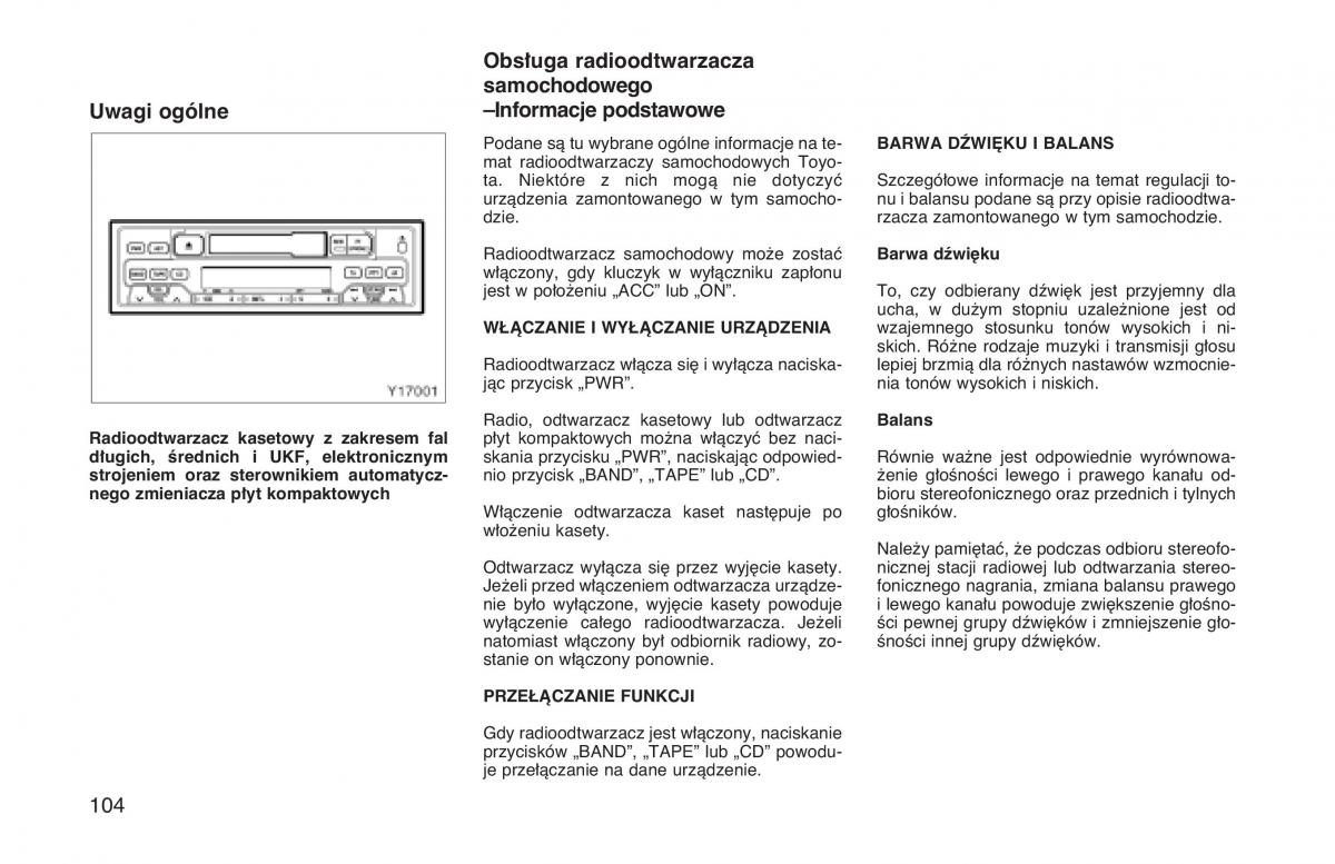 Toyota Land Cruiser J90 instrukcja obslugi / page 111