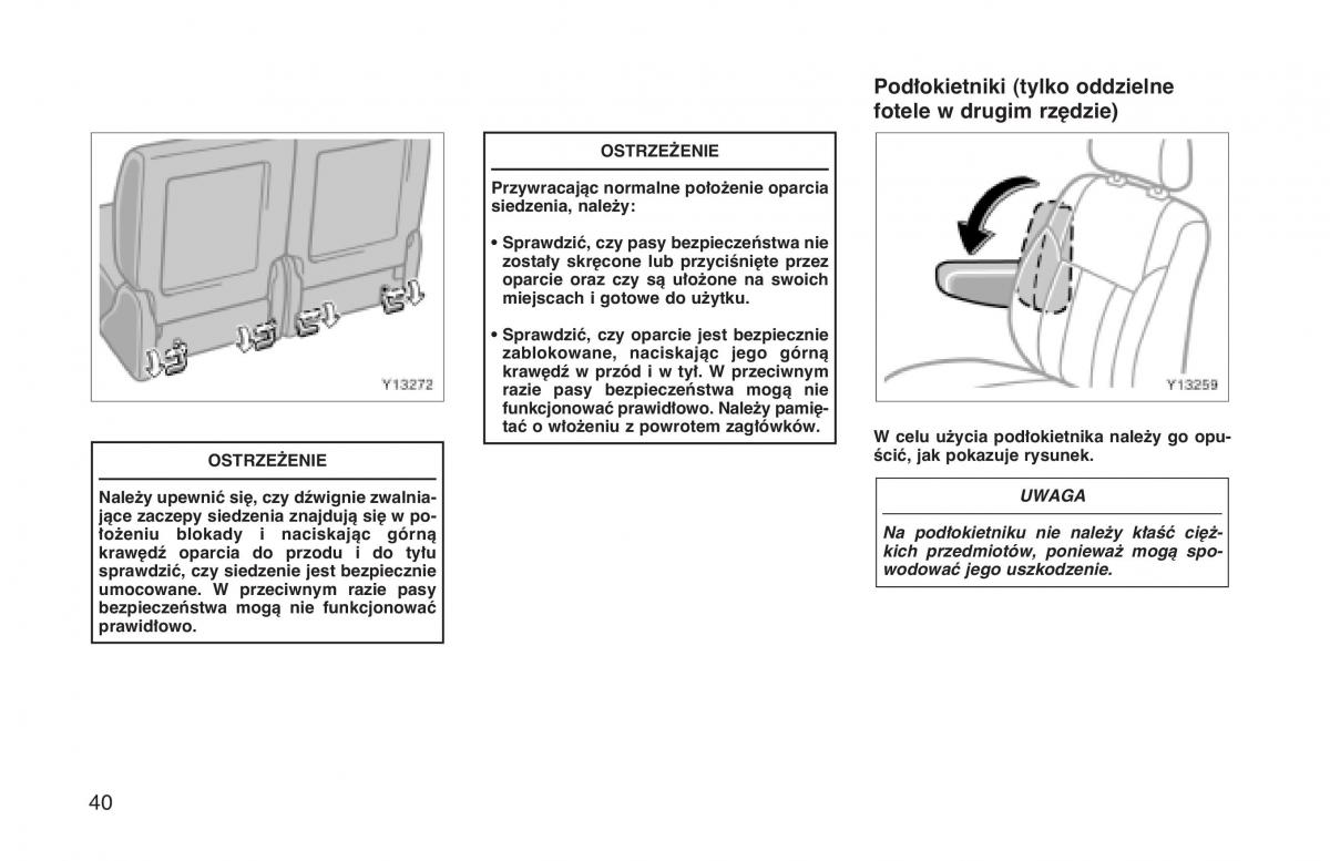 Toyota Land Cruiser J90 instrukcja obslugi / page 47