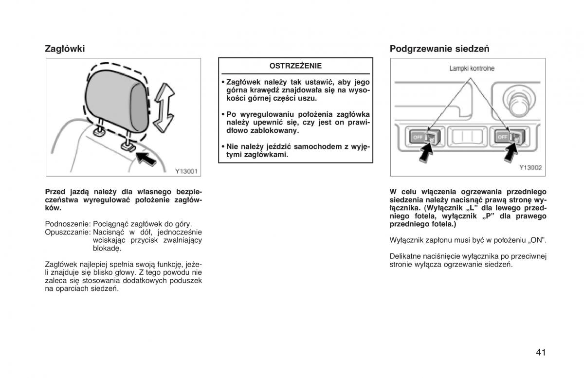 Toyota Land Cruiser J90 instrukcja obslugi / page 48