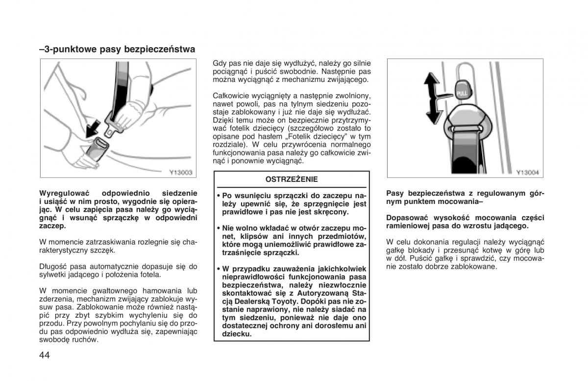 Toyota Land Cruiser J90 instrukcja obslugi / page 51