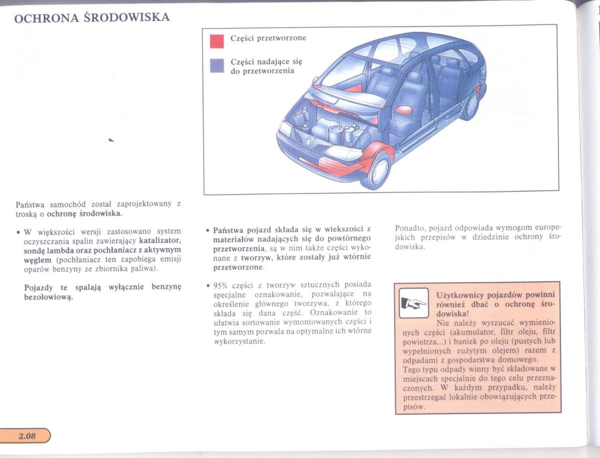 Renault Scenic I 1 instrukcja obslugi / page 58