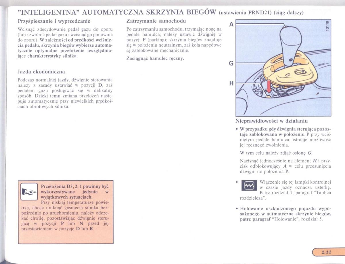 Renault Scenic I 1 instrukcja obslugi / page 61