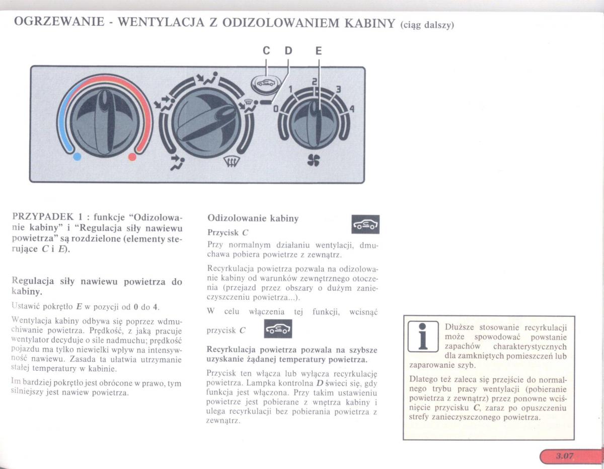 Renault Scenic I 1 instrukcja obslugi / page 69