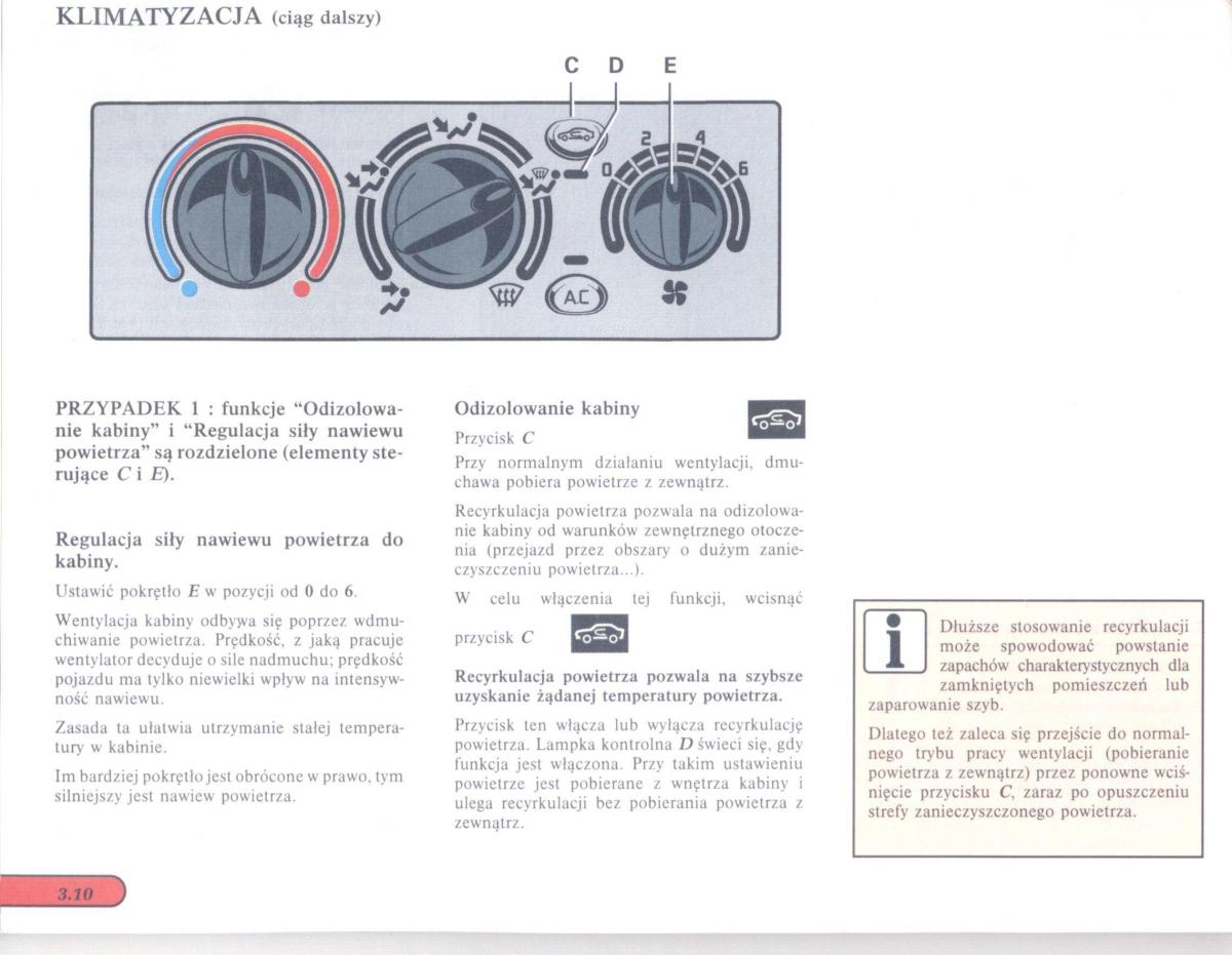 Renault Scenic I 1 instrukcja obslugi / page 72