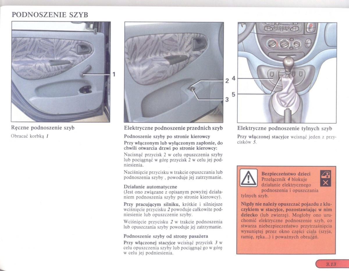 Renault Scenic I 1 instrukcja obslugi / page 75