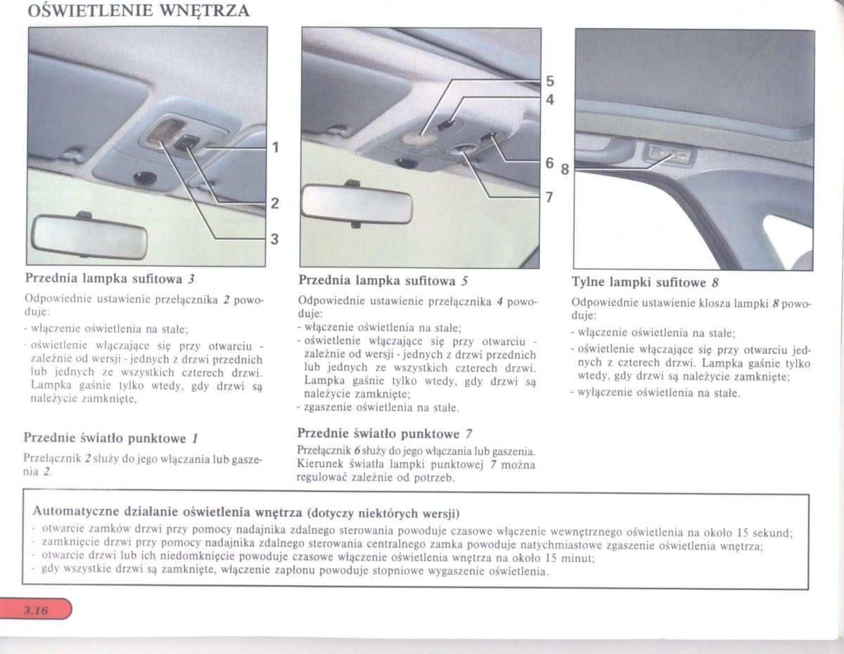 Renault Scenic I 1 instrukcja obslugi / page 78