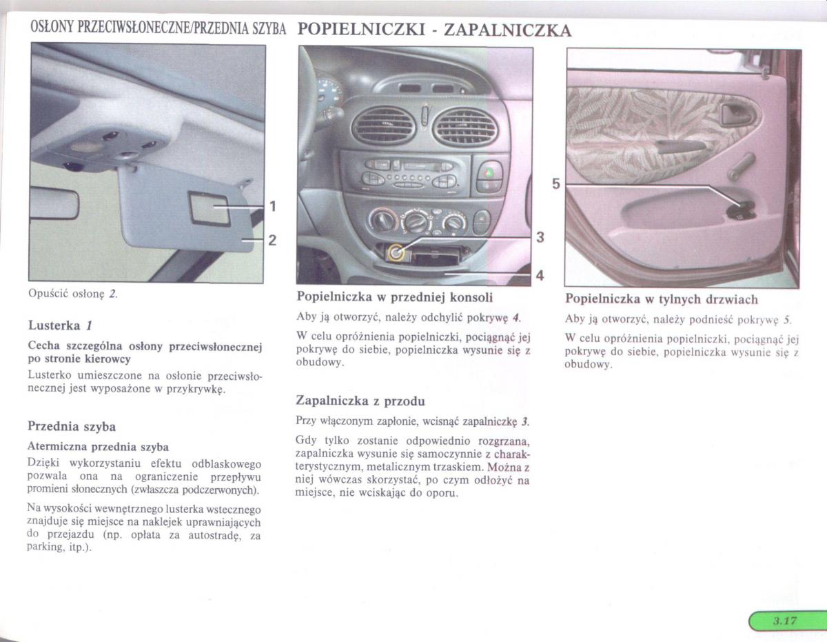 Renault Scenic I 1 instrukcja obslugi / page 79