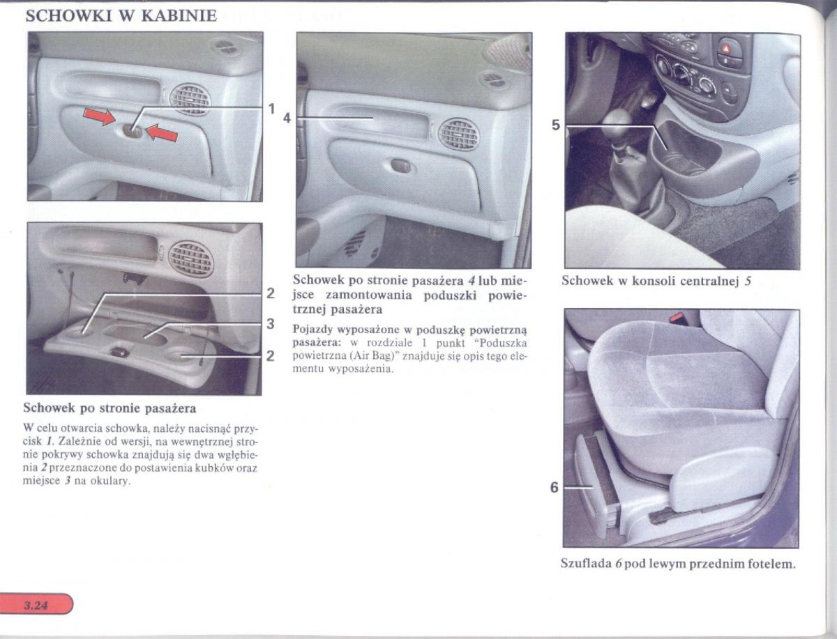 Renault Scenic I 1 instrukcja obslugi / page 86