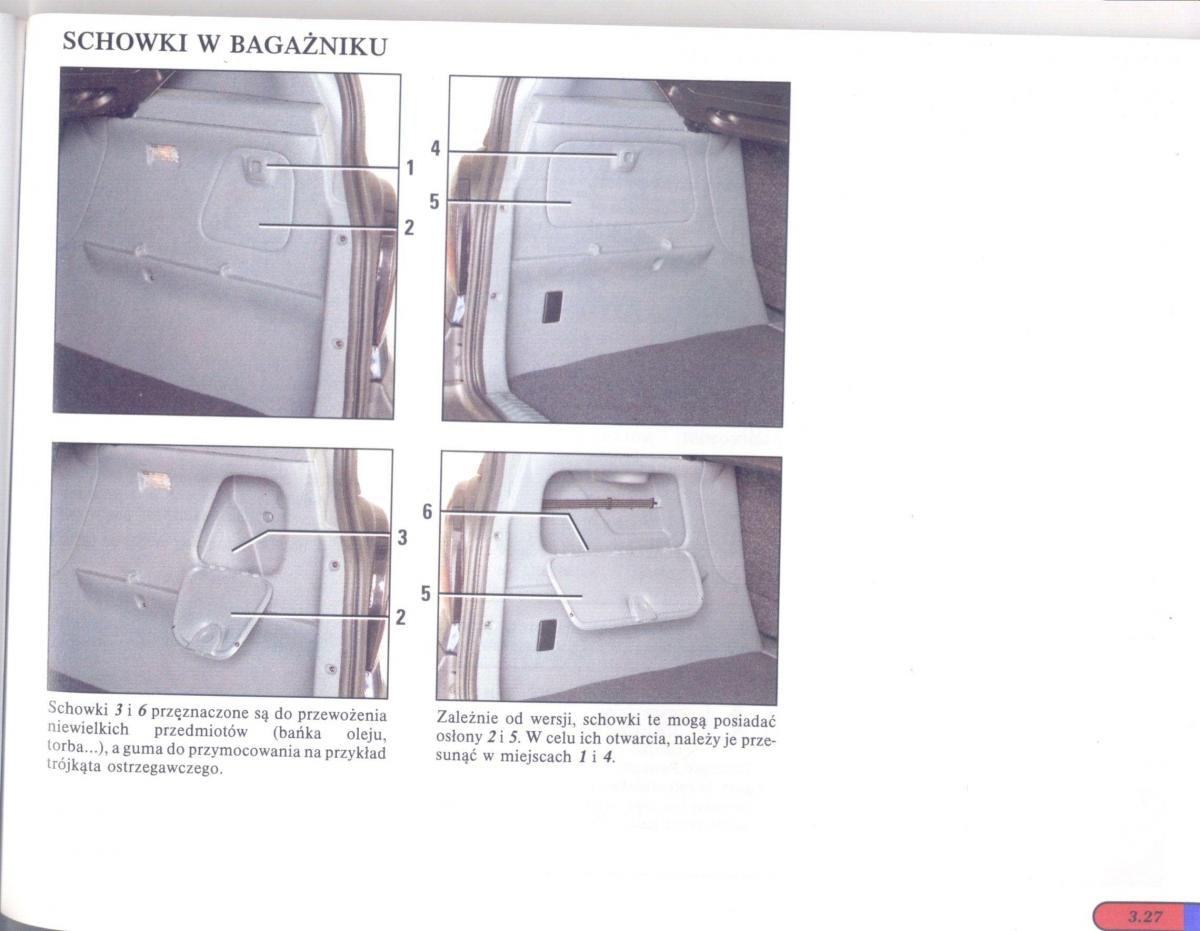 Renault Scenic I 1 instrukcja obslugi / page 89