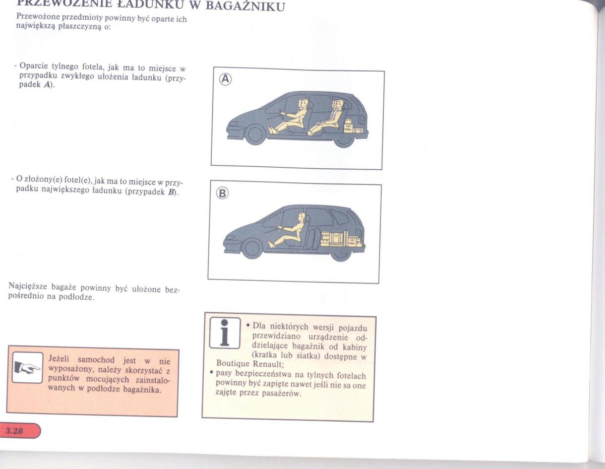 Renault Scenic I 1 instrukcja obslugi / page 90