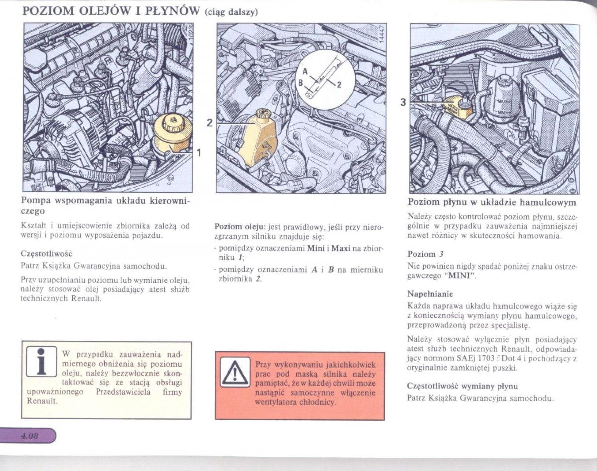 Renault Scenic I 1 instrukcja obslugi / page 99