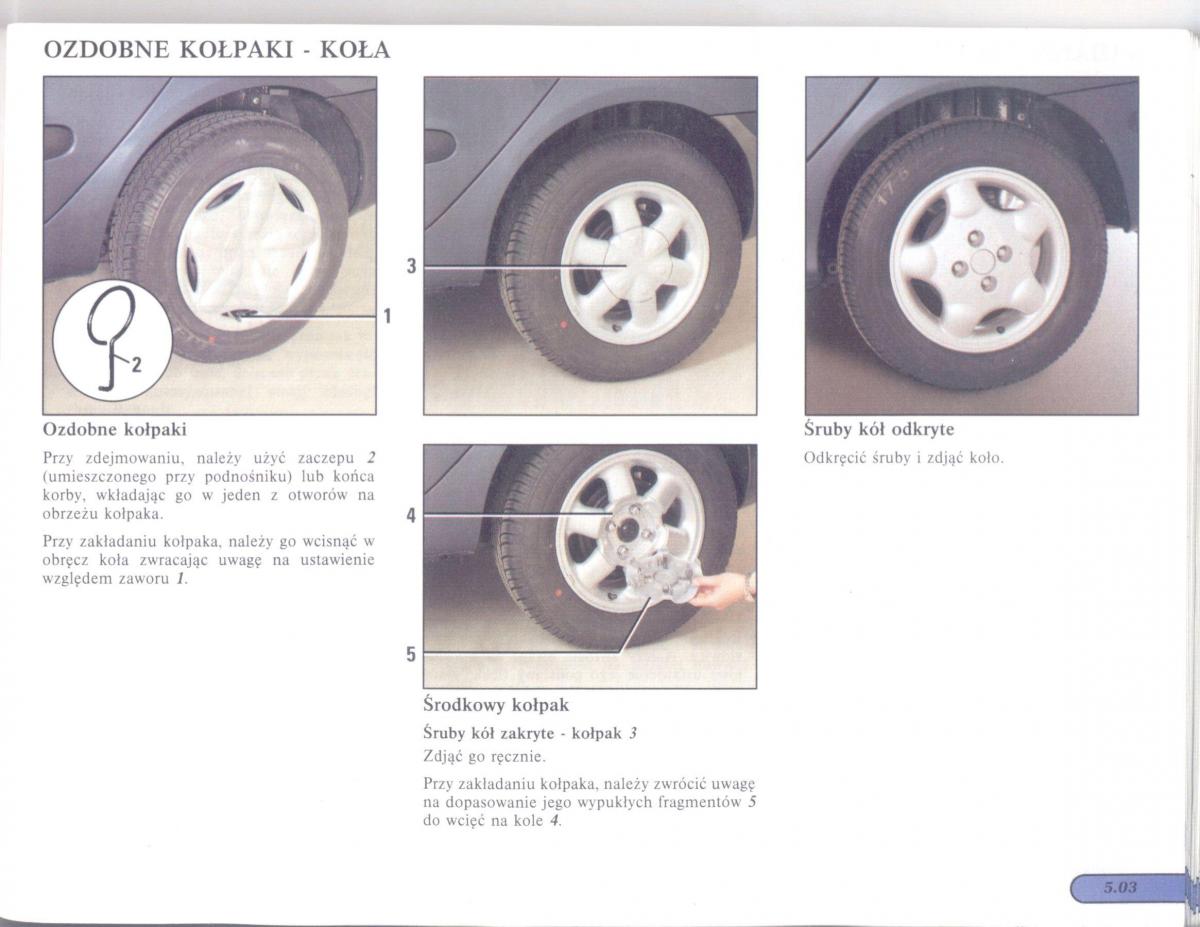 Renault Scenic I 1 instrukcja obslugi / page 108