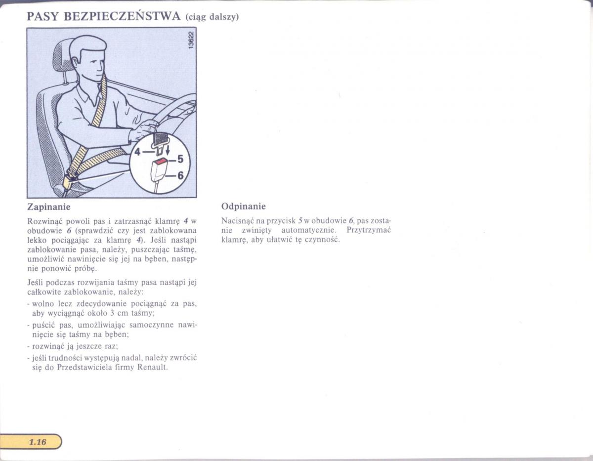 Renault Scenic I 1 instrukcja obslugi / page 22