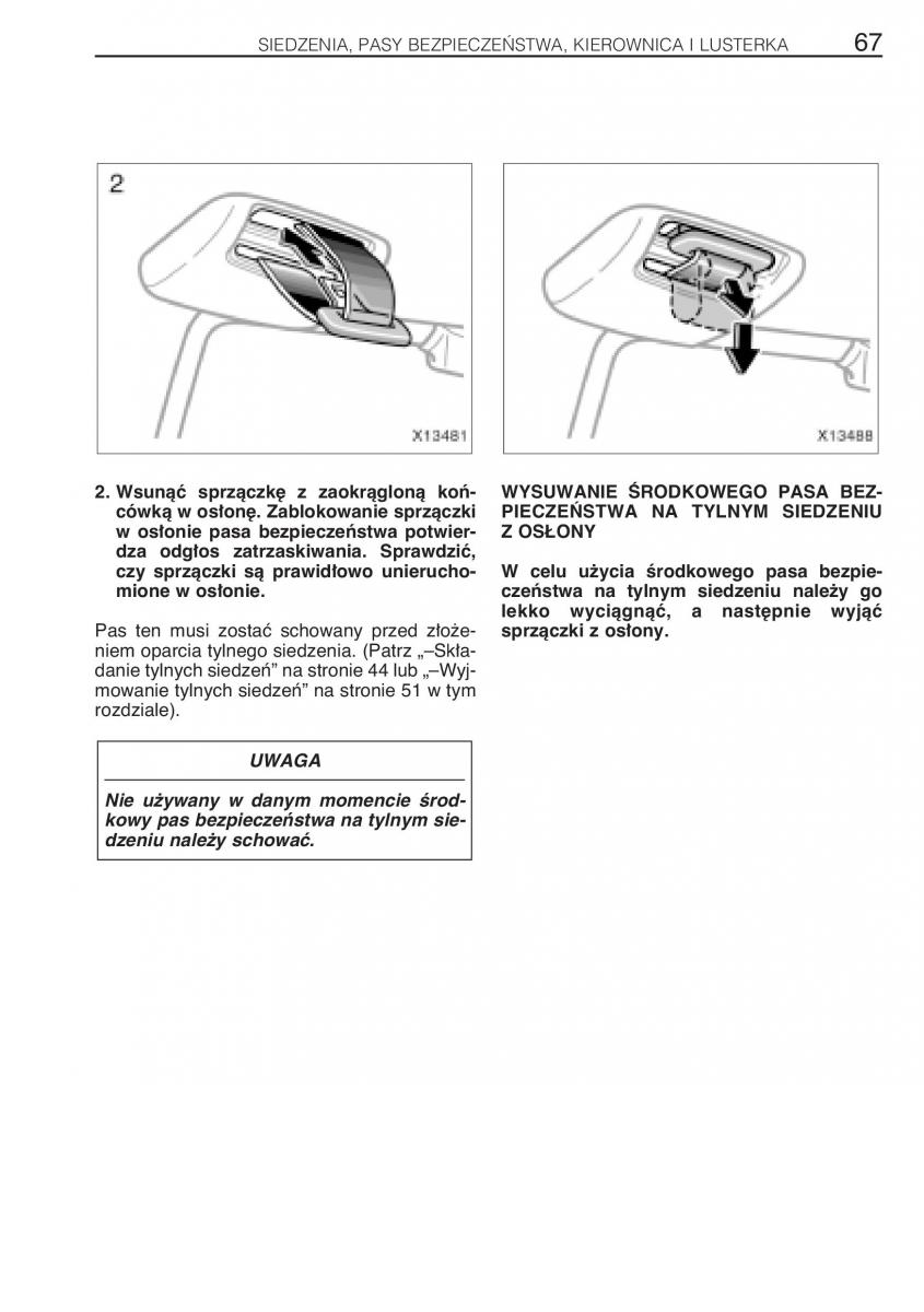 manual Toyota RAV4 Toyota Rav4 II 2 instrukcja / page 74