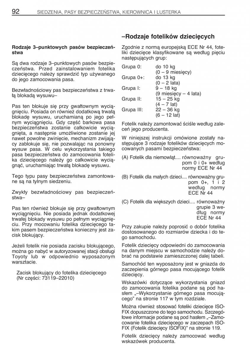 manual Toyota RAV4 Toyota Rav4 II 2 instrukcja / page 99